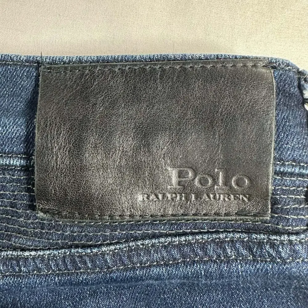 Polo Ralph Lauren Sullivan Slim Biker Style Jeans Dark Wash Button Fly